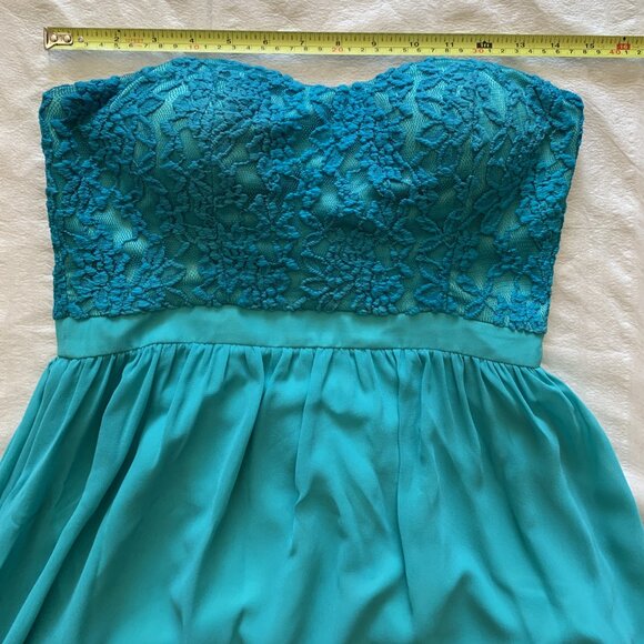 Women's/Girl's Special Occasion Dress by Forever 21 XXI - Aqua - Size M - Picture 10 of 16